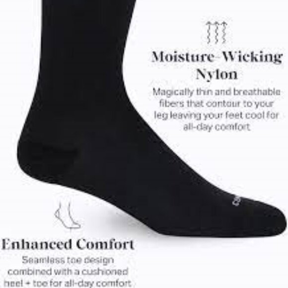Comrad Nylon Knee High Graduated (15-20 mmHg) Compression Socks - Extra Large - Picture 4 of 4